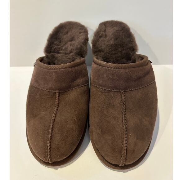 NWOB LAND’S END Men\'s Suede Slippers with Shearling Lining Amazon.com | Lands main image 4